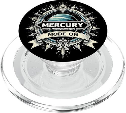 Merkur Rückläufiger Modus Auf Rückläufigkeit PopSockets PopGrip für MagSafe von Astrology Enthusiasts Retro Humor