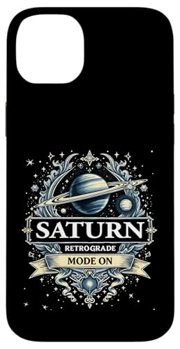 Saturn Rückläufiger Modus Bei Rückläufigkeit Hülle für iPhone 14 Plus von Astrology Enthusiasts Retro Humor