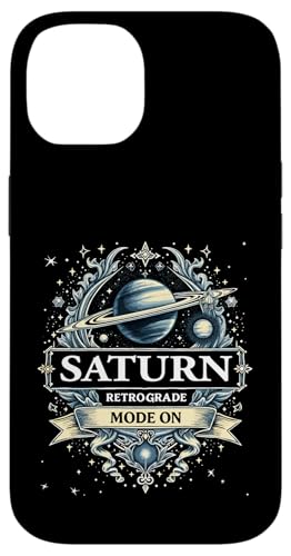Saturn Rückläufiger Modus Bei Rückläufigkeit Hülle für iPhone 14 von Astrology Enthusiasts Retro Humor