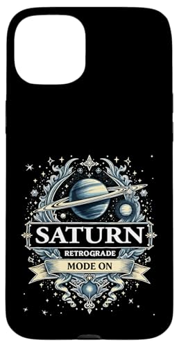 Saturn Rückläufiger Modus Bei Rückläufigkeit Hülle für iPhone 15 Plus von Astrology Enthusiasts Retro Humor
