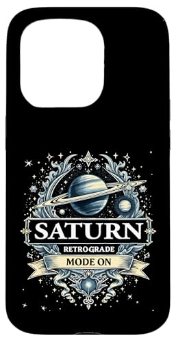 Saturn Rückläufiger Modus Bei Rückläufigkeit Hülle für iPhone 15 Pro von Astrology Enthusiasts Retro Humor
