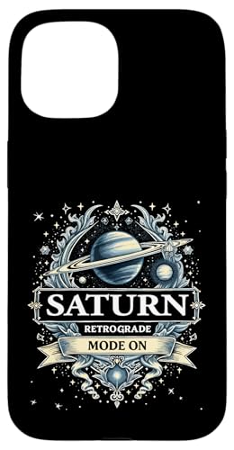 Saturn Rückläufiger Modus Bei Rückläufigkeit Hülle für iPhone 15 von Astrology Enthusiasts Retro Humor
