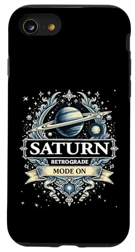 Saturn Rückläufiger Modus Bei Rückläufigkeit Hülle für iPhone SE (2020) / 7 / 8 von Astrology Enthusiasts Retro Humor