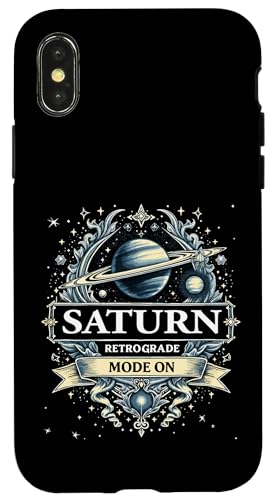 Saturn Rückläufiger Modus Bei Rückläufigkeit Hülle für iPhone X/XS von Astrology Enthusiasts Retro Humor