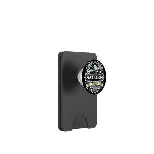 Saturn Rückläufiger Modus Bei Rückläufigkeit PopSockets PopWallet für MagSafe von Astrology Enthusiasts Retro Humor