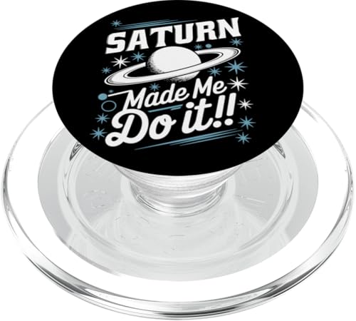 Saturn hat mich dazu gebracht Retrograding PopSockets PopGrip für MagSafe von Astrology Enthusiasts Retro Humor