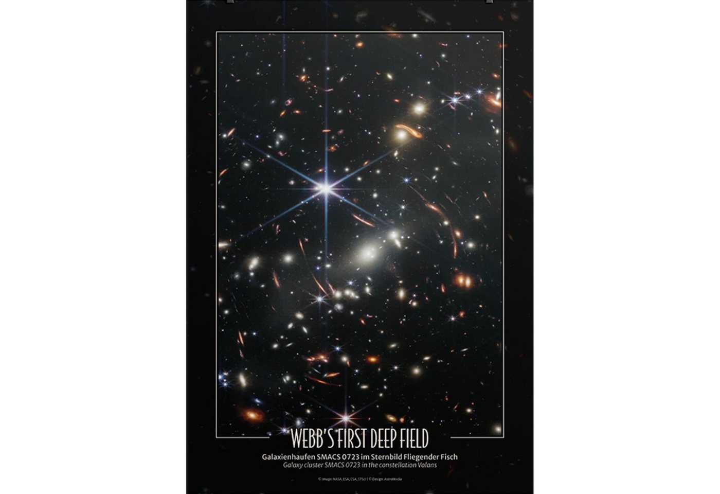 Astromedia Teleskop AstroMedia Poster Webb's First Deep Field Astromedia Teleskop AstroMedia Poster Webb's First Deep Field von Astromedia