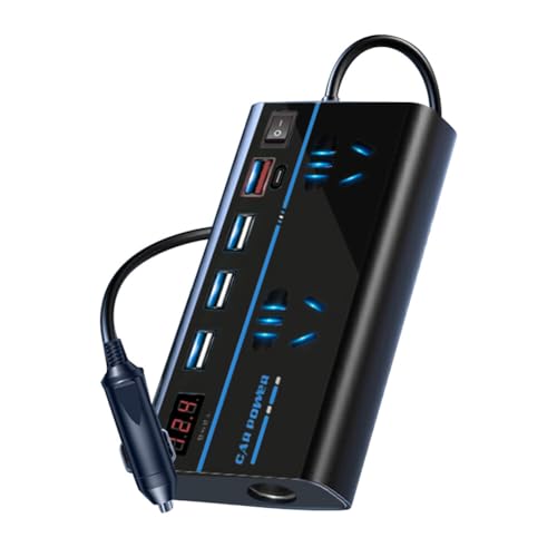 200w Auto-Wechselrichter,Asudaro Dc12v Auf Ac 110v Auto Laptop Ladestecker 12v Fahrzeuge Mehrfachschutz Autosteckdosen Adapter Wechselrichter Auto Wechselrichter Adapter Konverter Mit 4 USB Ports 200w Auto-Wechselrichter,Asudaro Dc12v Auf Ac 110v Auto Laptop Ladestecker 12v Fahrzeuge Mehrfachschutz Autosteckdosen Adapter Wechselrichter Auto Wechselrichter Adapter Konverter Mit 4 USB Ports von Asudaro