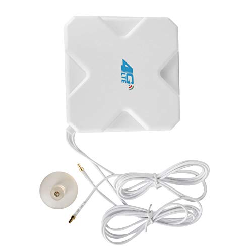 4G LTE-Antenne 35dBi SMA / CRC9 / TS-9-Verstärker mit Zwei Verstärkern WiFi Router Mobiles Hotspots Externe Antenne Booster Signalverstärker Kompatibel mit Huawei für Mobilen Breitband-WLAN-Router von Asudaro