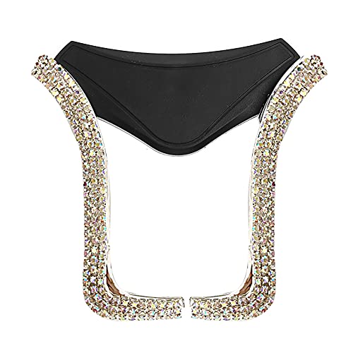 Asudaro Auto Handyhalterung Lüftung, Bling Strass Handyhalter Telefonhalter Basis Kristall U-förmiger Handyhalter Luxuriös Glitzer Kristall Handyhalter Entlüftung Universal Handy Ständer,Farbe von Asudaro