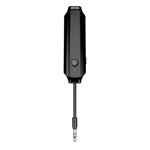 Asudaro Bluetooth 5.0 Sender Empfänger Wireless Audio Adapter 2 In 1 Bluetooth Transmitter Empfänger 3.5mm Wireless Audio Adapter Converter Für Bluetooth Audio Geräte Für PC/TV/Soundsystem,Schwarz von Asudaro