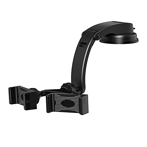 Asudaro Kfz Handyhalterung Auto Saugnapf Armaturenbrett/Windschutzscheiben KFZ Handy Halterung PKW Universal Handyhalter Doppelclip Auto Smartphone Halter für 3,5-6,8 Zoll Mobiltelefone von Asudaro