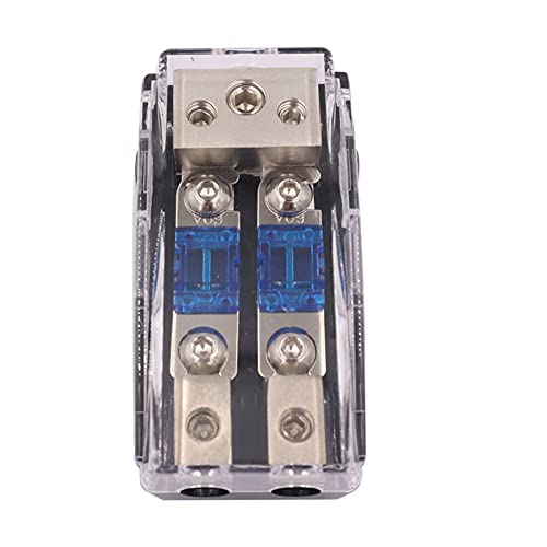 Auto Audio Sicherungskastenhalter, Asudaro Universal Auto Flach Sicherungshalter Sicherung Sicherungsverteiler 1x0GA+2×4GA IN/2 3 4 x8GA OUT Auto Stereo Sicherungshalter kfz Stereo Sicherungskasten von Asudaro