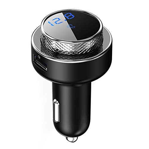Auto Bluetooth Player, Bluetooth 5.0 Sender für Auto Bluetooth-Auto Freisprecheinrichtung Auto MP3 Player mit Ladegerät Stereo-Audio-Bluetooth-Empfänger Unterstützung TF-Karte/U-Disk,Schwarz Auto Bluetooth Player, Bluetooth 5.0 Sender für Auto Bluetooth-Auto Freisprecheinrichtung Auto MP3 Player mit Ladegerät Stereo-Audio-Bluetooth-Empfänger Unterstützung TF-Karte/U-Disk,Schwarz von Asudaro