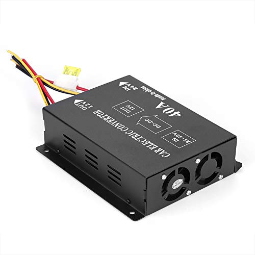 DC 24V zu 12V Spannungswandler Stromrichter 40A 480W Auto Netzteil Wandler Konverter Abwärtstransformator Transformator Trafo Step Down Adapter Konverter für Auto PKW LKW Kfz Motor Boot von Asudaro