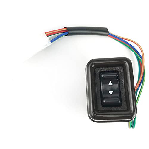 Elektrischer Fensterheberschalter,Asudaro Fensterheberschalter Wippschalter Auto Innenausstattung 84810-90A01-06 Elektrischer Beifahrer Fensterheberschalter Kompatibel mit Land Cruiser,Schwarz von Asudaro