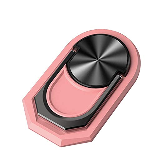 Ring Handy Halter, Asudaro Magnetischer Handyhalter 360 Grad drehbarer Autotelefonhalter Ringhalter Universal Metall Fingerring Telefonhalter Smartphone Fingerhalter Handyhalterung,Rosa von Asudaro