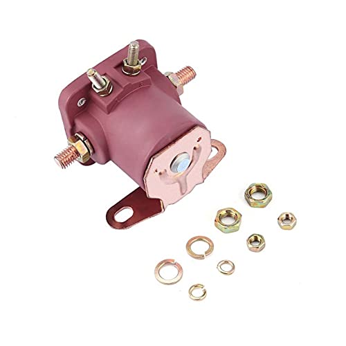 Starter Magnetrelais, Asudaro 12V Hot Rod Starter Magnetrelais Heavy Duty Rot Magnetrelais Anlassermagnet Relais Magnetrelaisschalter für Starter Auto LKW Schalter Motorteil Fahrzeugzubehör,Rot von Asudaro