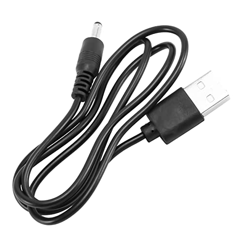 Asuinxurr 3.5mm x 1.3mm Schwarzes USB-Kabel Ladegeraetschnur Energieversorgung von Asuinxurr