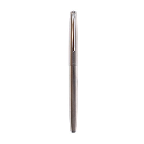 Asukohu Füllfederhalter, 0,38 mm, feine Spitze, glattes Schreiben, Marker, ideales Geschenk, Füllfederhalter, silberfarben von Asukohu