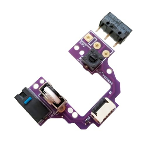 Asukohu Hot Swap Maus-Motherboards, PCB-Tastenplatine mit Mikroschaltern, silberfarbene Maus-Encoder für GPROX Superlight 2 Maus-Tastenbrett von Asukohu
