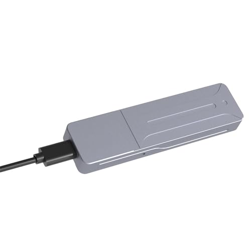 M.2 NVMe SSD-Gehäuse, Aluminiumlegierung, TypeC, USB 3.2, 20 Gbit/s, schnelles SSD-Gehäuse für Laptop-Festplatten, 2230-2280, verbesserte Wärmeableitung von Asukohu