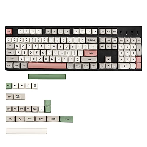 Mechanische Tastatur-Tastenkappen, XDA-Profil, 126 Tasten, Farbstoff-Sub für Tastenkappen 9009, für Schlüssel für GH60, GK61, 61, 64, 87, 104, 108, 9009, Tastenkappen Pbt Xda von Asukohu