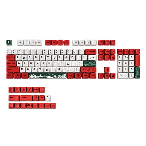 Mechanische Tastatur-Tastenkappen, farbig, XDA-Höhe, PBT-Tastenkappe, DYE SUB für 61/64/68/75/84/87/96/980/104, 1233 Tasten, PBT-Tastenkappen, XDA-Profil, DYE SUB, personalisierbar, strukturiert für von Asukohu