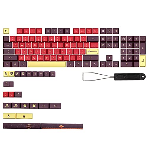 Thema für Tastenkappe PBT 5 Seiten Farbsublimation Tastenkappen für MX Switch Mechanische Tastatur XDA Profil für 130 Fo Tastenkappen PBT Keycap Dye Subb von Asukohu