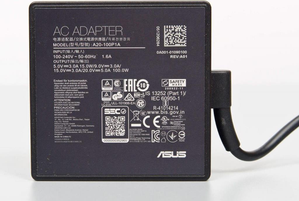 ASUS 0A001-01090100 Netzteil & Spannungsumwandler Indoor 100 W Schwarz (0A001-01090100) von Asus
