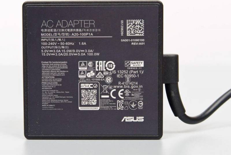 ASUS 0A001-01090100 Netzteil & Spannungsumwandler Indoor 100 W Schwarz (0A001-01090100) von Asus