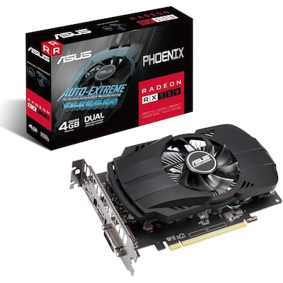 ASUS AMD Radeon RX 550 Phoenix EVO Grafikkarte 4GB GDDR5 HDMI/DP/DVI von Asus