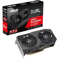 ASUS AMD Radeon RX 6600 Dual V2 Grafikkarte 8GB GDDR6 3xDP/HDMI von Asus