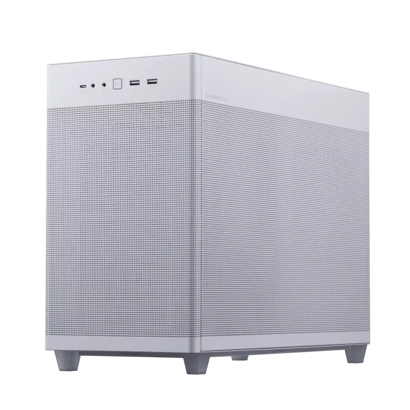 ASUS AP201 PRIME CASE TG WHITE - Mini Tower - PC - Weiß - micro ATX - Mini-ITX - 17 cm - 33,8 cm (90DC00G3-B39010) von Asus