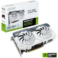 ASUS DUAL GeForce RTX 4060 OC White Gaming Grafikkarte 8GB GDDR6, 1xHDMI, 3xDP von Asus