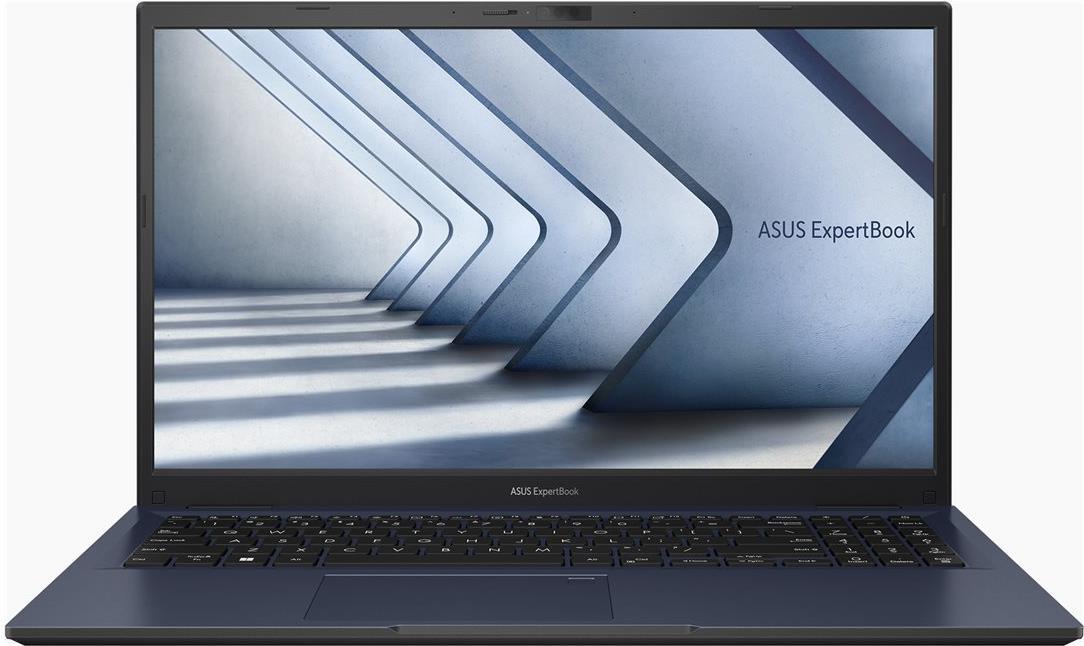 ASUS ExpertBook B1 B1502CVA-BQ0092X - 180°-Scharnierdesign - Intel Core i7 1355U / 1,7 GHz - Win 11 Pro - Intel Iris Xe Grafikkarte - 16GB RAM - 512GB SSD NVMe - 39,6 cm (15.6) 1920 x 1080 (Full HD) - Wi-Fi 6, Bluetooth - Star Black - mit 1 Jahr ASUS ZenCare (90NX06X1-M003A0) von Asus