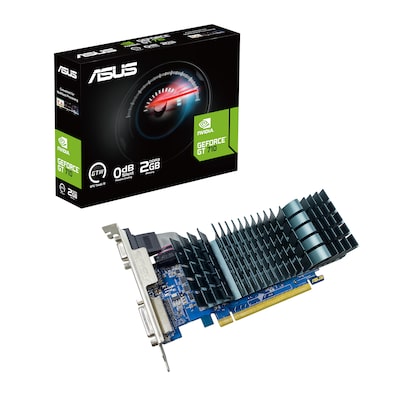 ASUS GeForce GT 710 EVO 2GB GDDR3 PCIe DVI/HDMI/VGA passiv low profile von Asus