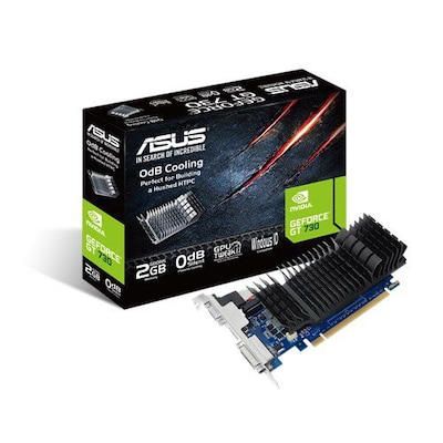 ASUS GeForce GT 730 2GD5-BRK 2GB GDDR5 Grafikkarte passiv LP DVI/HDMI/VGA von Asus