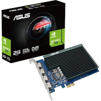 ASUS GeForce GT 730 4H-SL-2GD5 2GB GDDR5 Grafikkarte passiv 4x HDMI von Asus