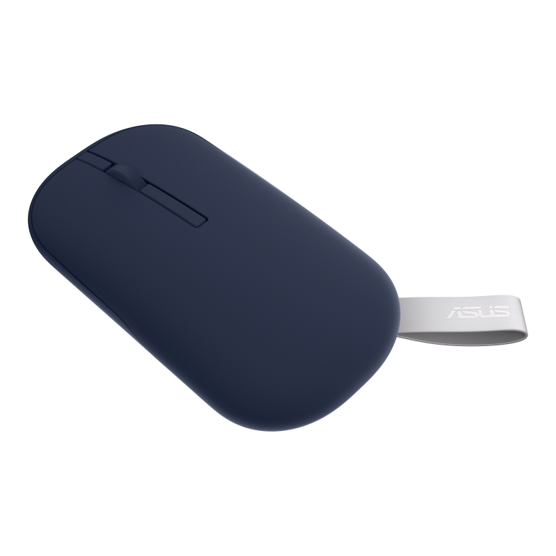ASUS MD100 - Maus - rechts- und linkshändig - optisch - kabellos - 2,4 GHz, Bluetooth 5,0 LE - kabelloser Empfänger (USB) - ruhig blau (90XB07A0-BMU000) von Asus