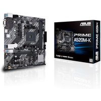 ASUS PRIME A520M-K mATX Mainboard Sockel AM4 M.2/USB3.2/HDMI/D-Sub/SATA von Asus