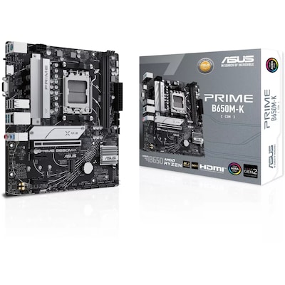 ASUS PRIME B650M-K mATX Mainboard Sockel AM5 M.2/HDMI/VGA von Asus