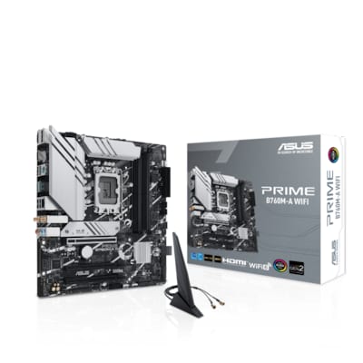 ASUS PRIME B760M-A WIFI mATX Mainboard Sockel 1700 DP/HDMI/USB-A von Asus