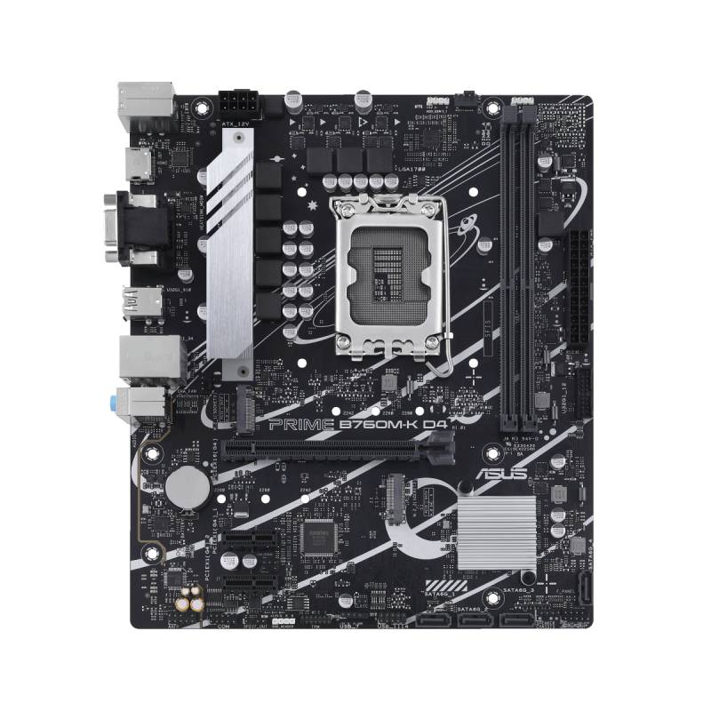 ASUS PRIME B760M-K D4 Mainboard Sockel 1700 von Asus