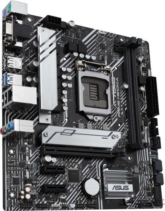 ASUS PRIME H510M-A - Motherboard - micro ATX - LGA1200-Sockel - H510 Chipsatz - USB 3.2 Gen 1 - Gigabit LAN - Onboard-Grafik (CPU erforderlich) - HD Audio (8-Kanal) von Asus