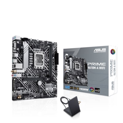 ASUS PRIME H610M-A WIFI mATX Mainboard Sockel 1700 HDMI/DP/VGA/WLAN/BT von Asus