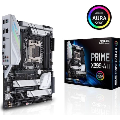 ASUS PRIME X299-A II ATX Mainboard Sockel 2066 USB3.1(Typ C-Gen2)/M.2 von Asus