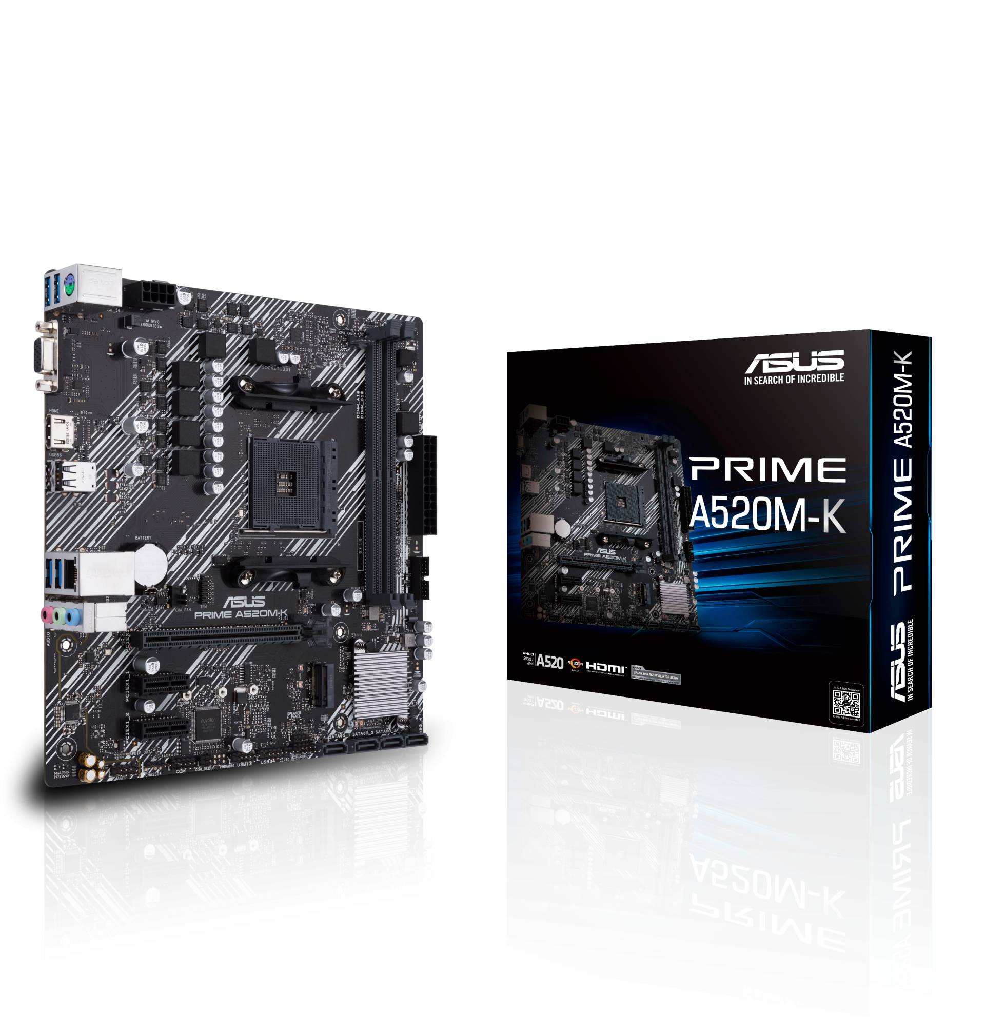 ASUS Prime A520M-K Mainboard Sockel AM4 von Asus