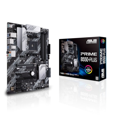 ASUS Prime B550-Plus ATX Mainboard Sockel AM4 M.2/USB3.2/HDMI/DVI/VGA von Asus