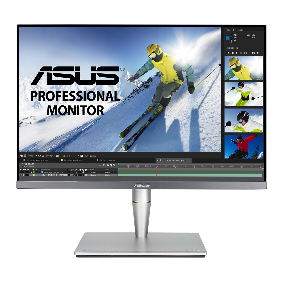 ASUS ProArt PA24AC Monitor - IPS, Höhenverstellung, USB-C von Asus